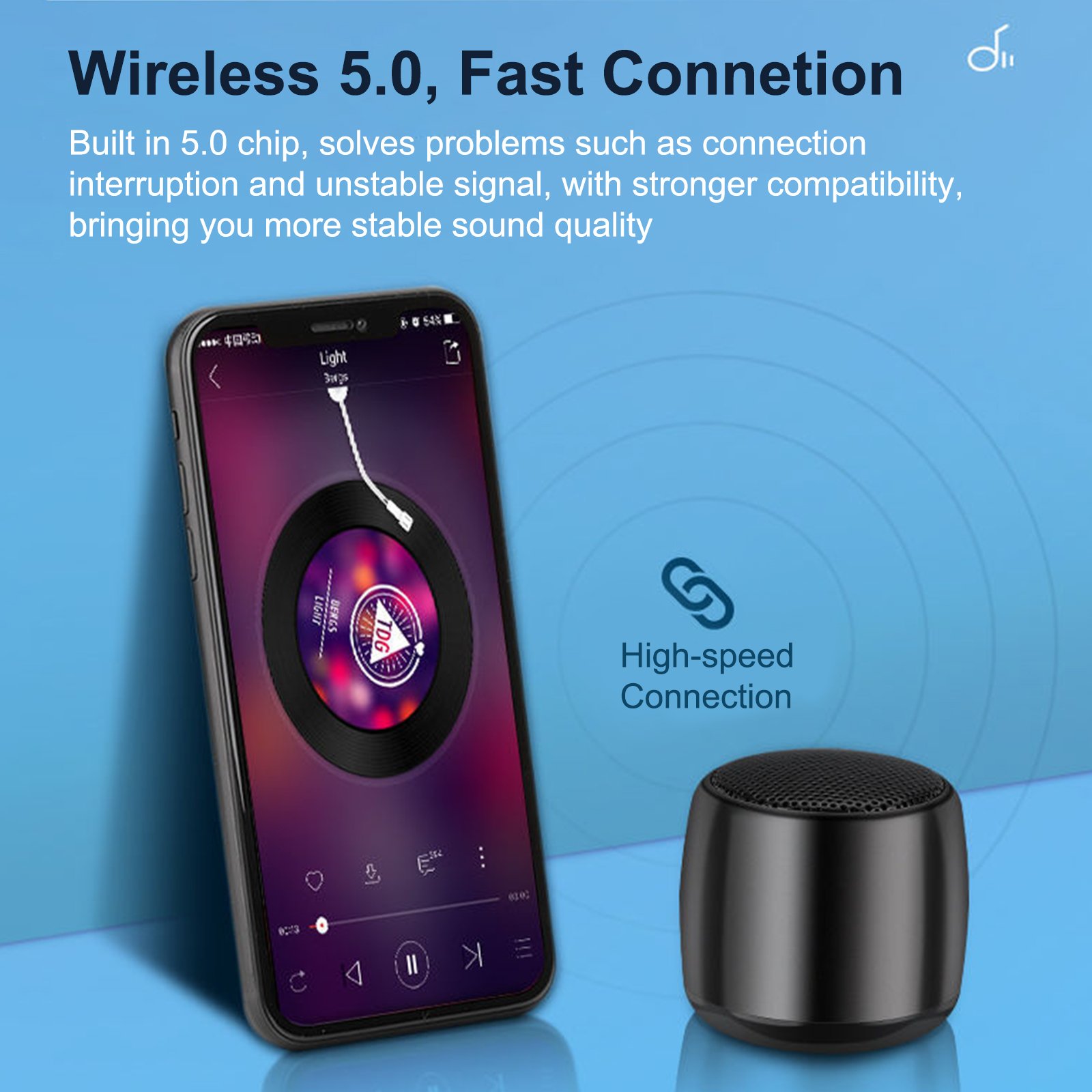 Factory Direct Logo Customizable Mini Portable Bluetooth Speaker Smallest Bluetooth Speaker with HD Sound Bass Tiny Sound Box