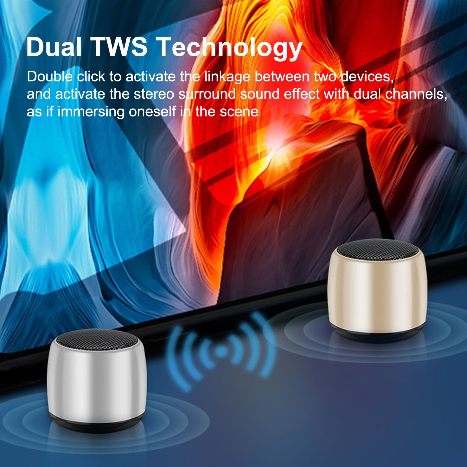 Factory Direct Logo Customizable Mini Portable Bluetooth Speaker Smallest Bluetooth Speaker with HD Sound Bass Tiny Sound Box
