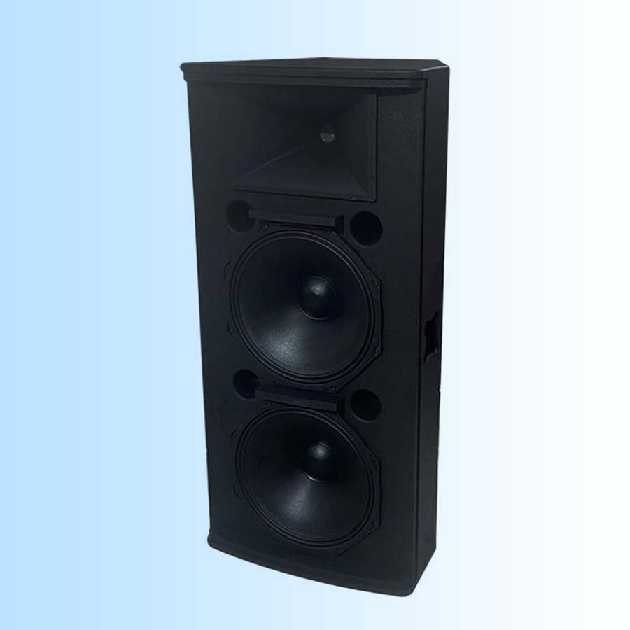 Wooden Pro Sound System Dual 15 Inch DJ Speaker Power Full Range professional stage loud bass speaker