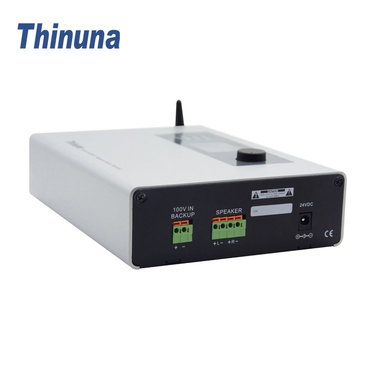 Thinuna IP-9611 AOB III Sound System Wall Mounted 100V Backup Microphone SIP Network Audio Output IP Broadcast System Terminal