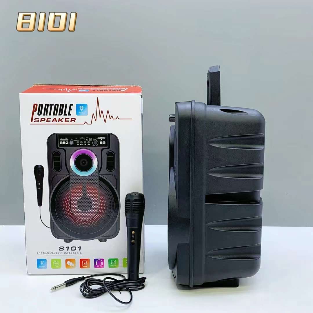 8 inch bid sound professional outdoor super bass portable karaoke speaker with mic stereo speaker FM support TF/USB function
