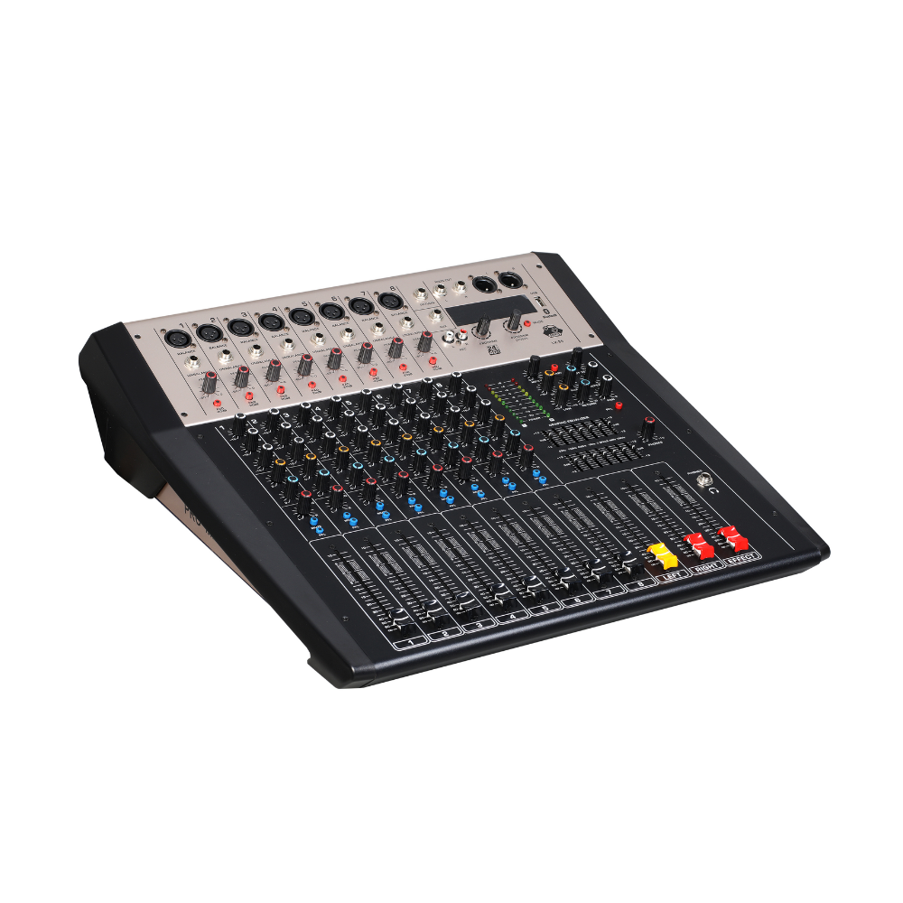 AKS 8 Channel Digital Mixer 7-band equalizer with dual-channel independent control for Audio Sound Equipment