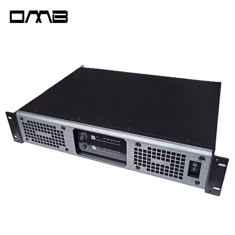 High-Power 8000W 4-Channel Class D Amplifier with Solid Aluminum Heat Sink and Step Gain Control tx8000