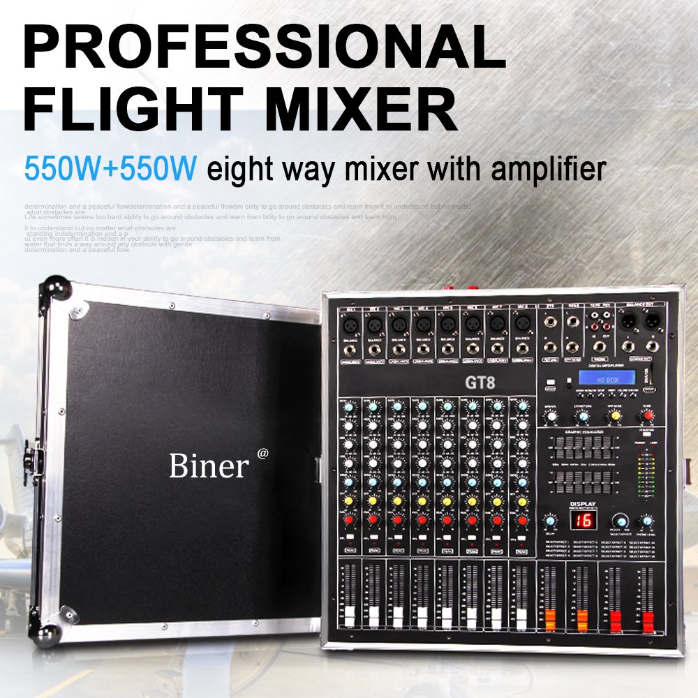 KP600 Professional 12-inch Speaker Audio System Sound Equipment/8 channels audio mixer /Speaker For Family party conference