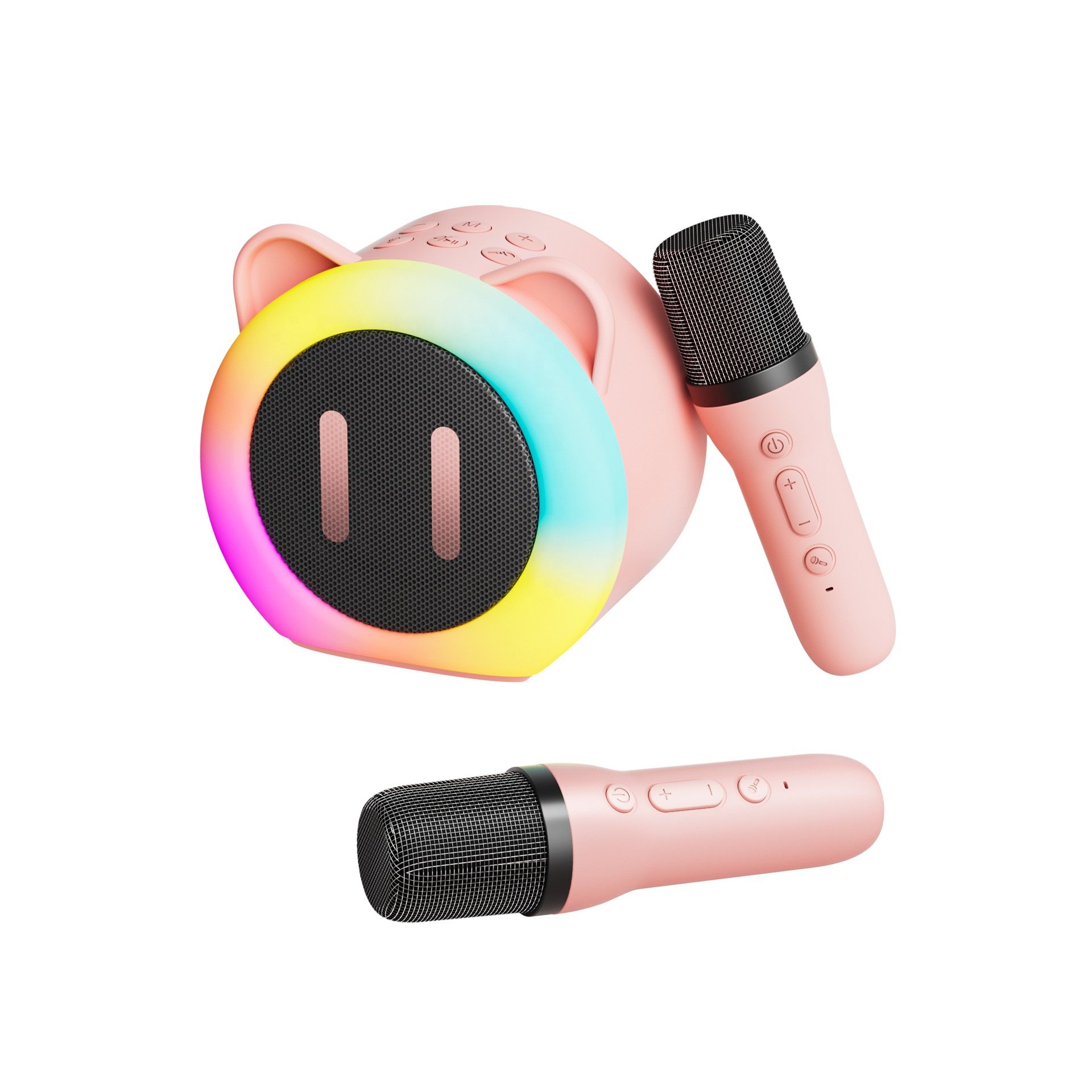 K01 New product bluetooth speaker sound equipment with microphone RGB cute wireless speaker pig style