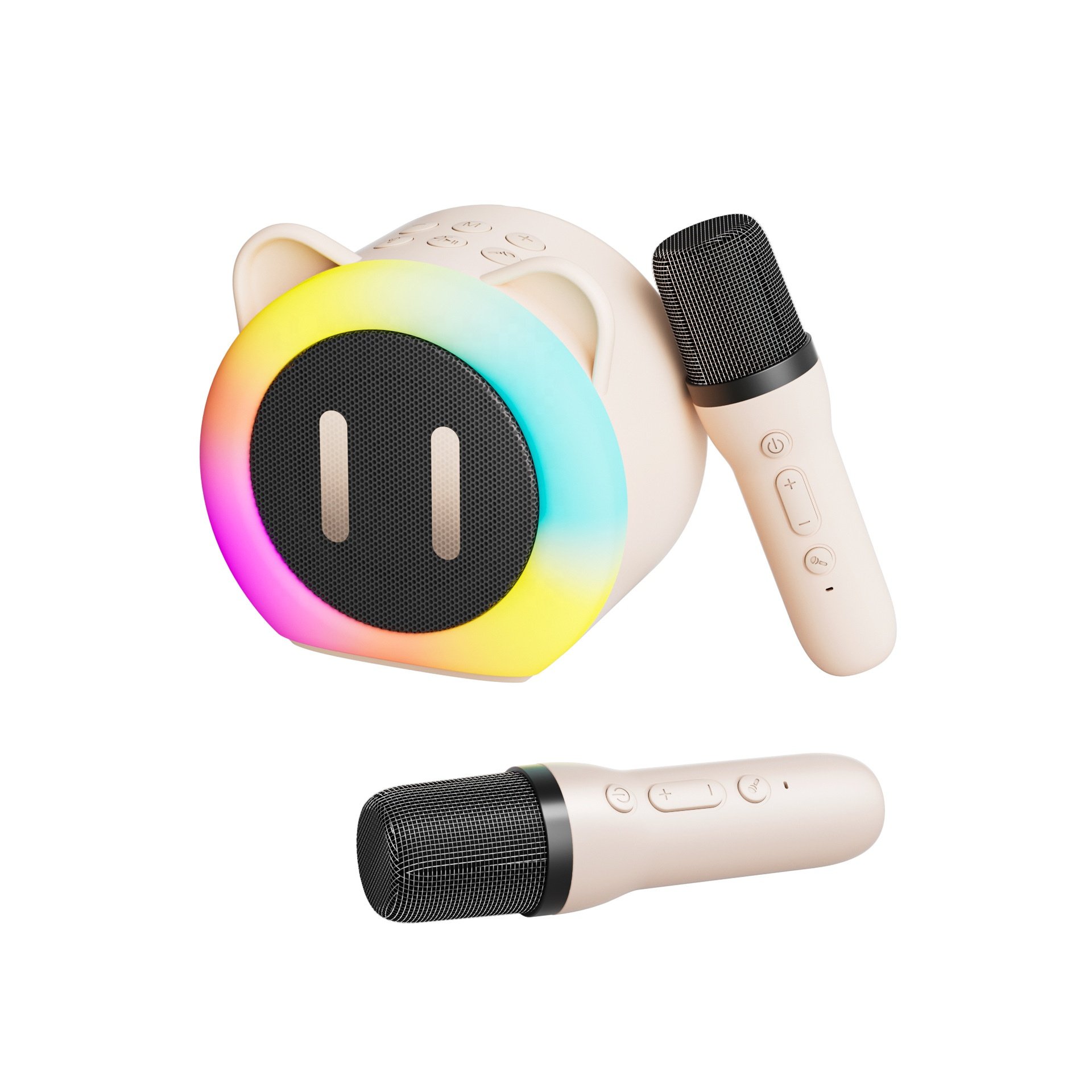 K01 New product bluetooth speaker sound equipment with microphone RGB cute wireless speaker pig style