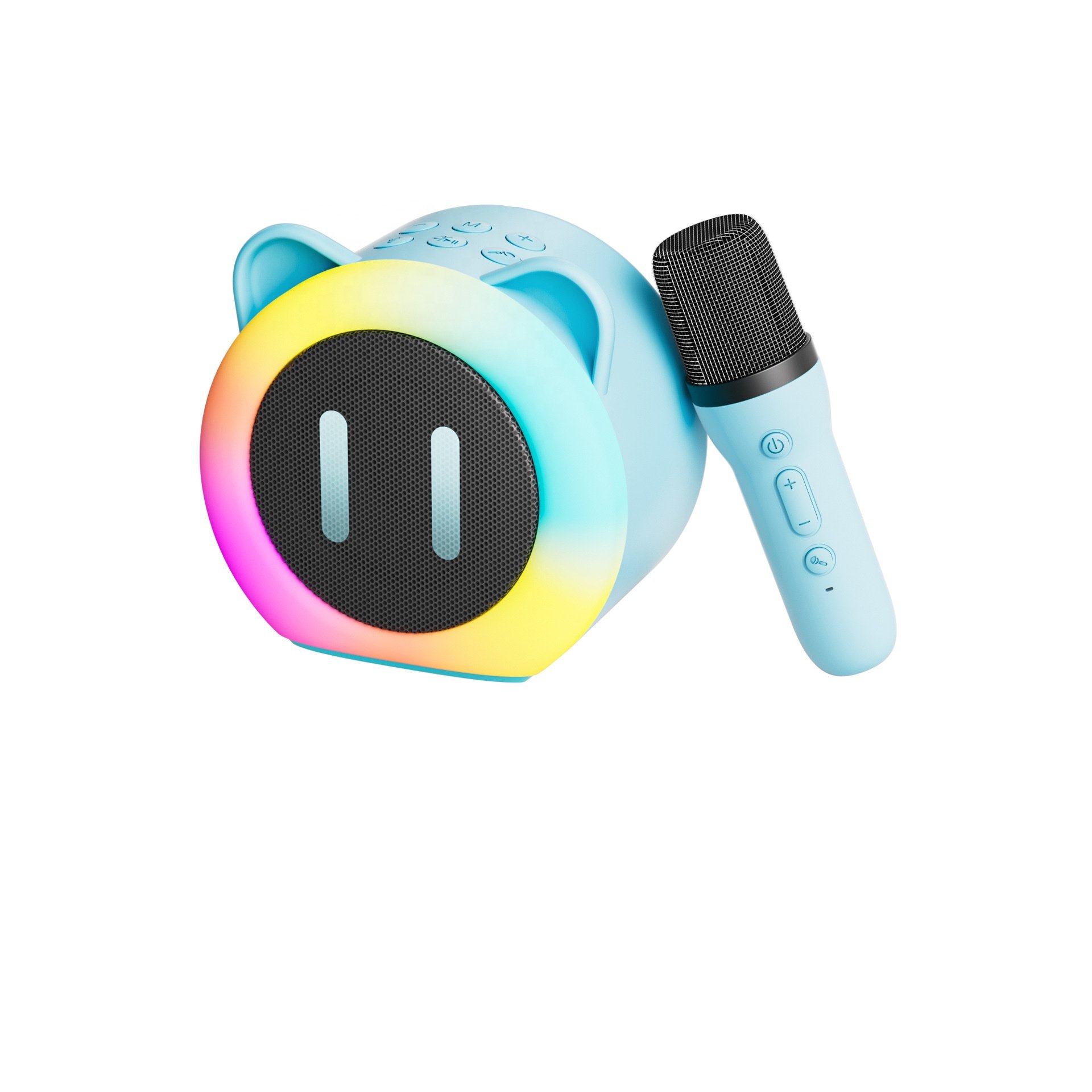K01 New product bluetooth speaker sound equipment with microphone RGB cute wireless speaker pig style