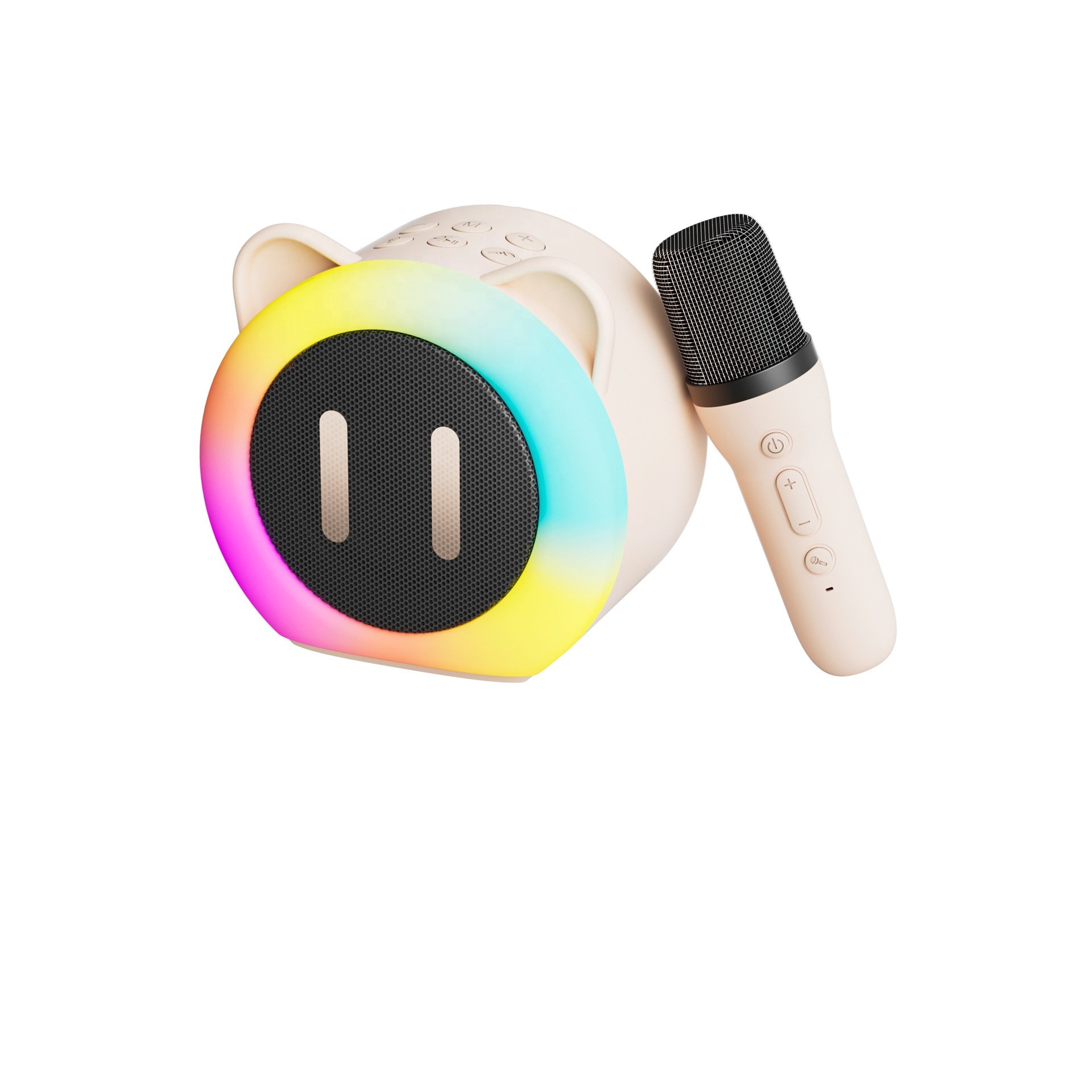 K01 New product bluetooth speaker sound equipment with microphone RGB cute wireless speaker pig style