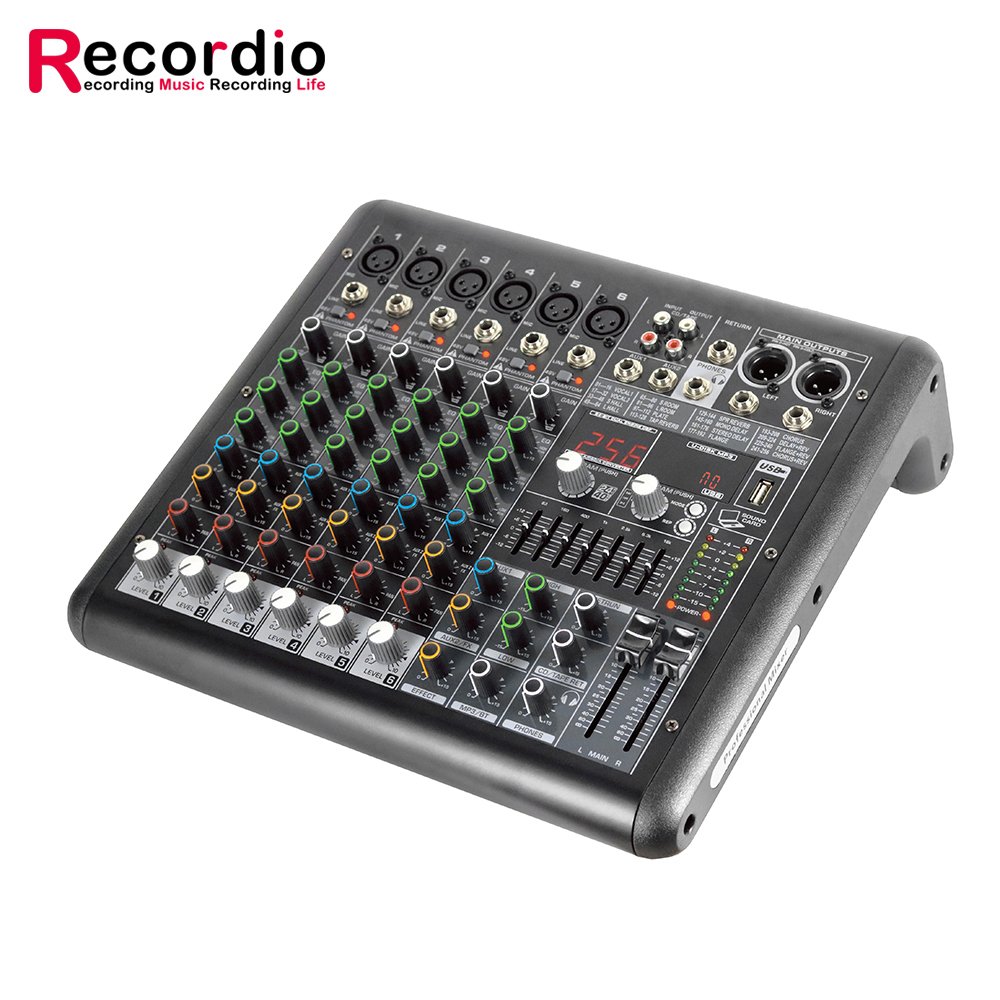 GAX-MR6 Factory Wholesale 6 Channels Mixer Sound equipment for stage