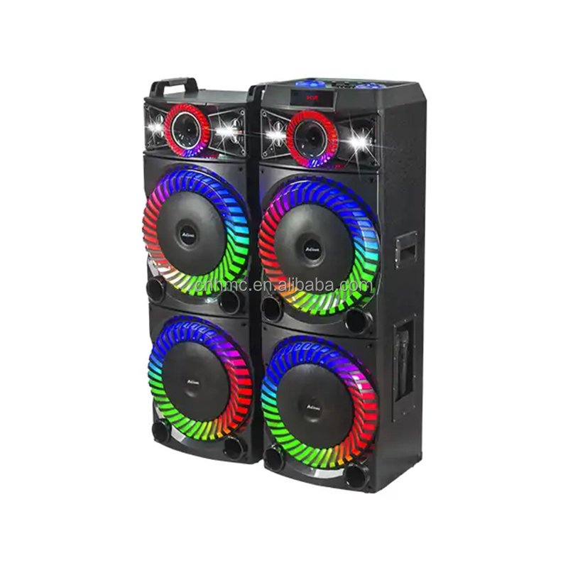 UF-A1203K Dual 12 Inch 200W Horn Active Dj Tower Speaker Cabinet Big TWS Wood Pair Speakers Bluetooth
