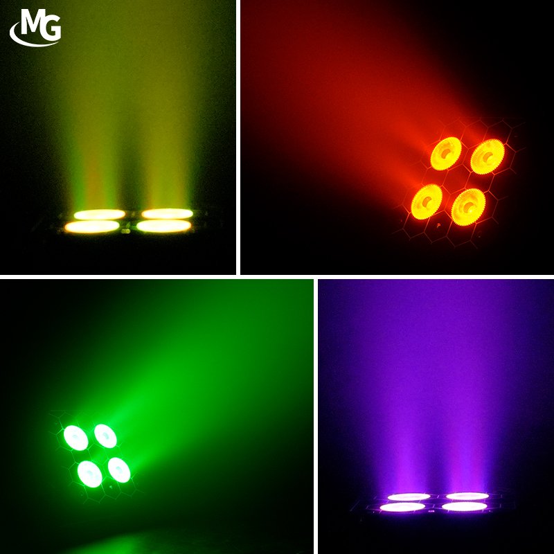 Battery Uplight RGBWA UV 6in1 Stage Lights 4*18W LED Battery Wireless Uplight for Party Wedding