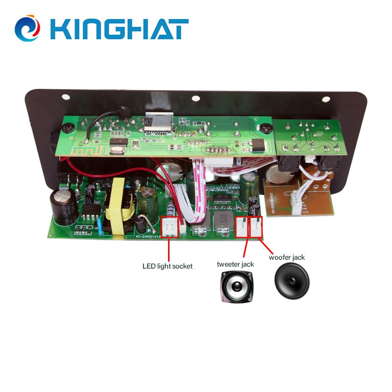 Support Karaoke Microphone 80W Amplifier MP3/WMA Player Decoder Board