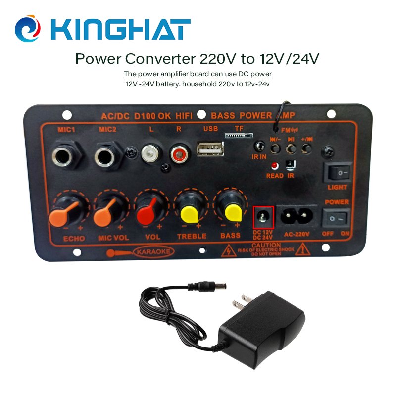 Support Karaoke Microphone 80W Amplifier MP3/WMA Player Decoder Board