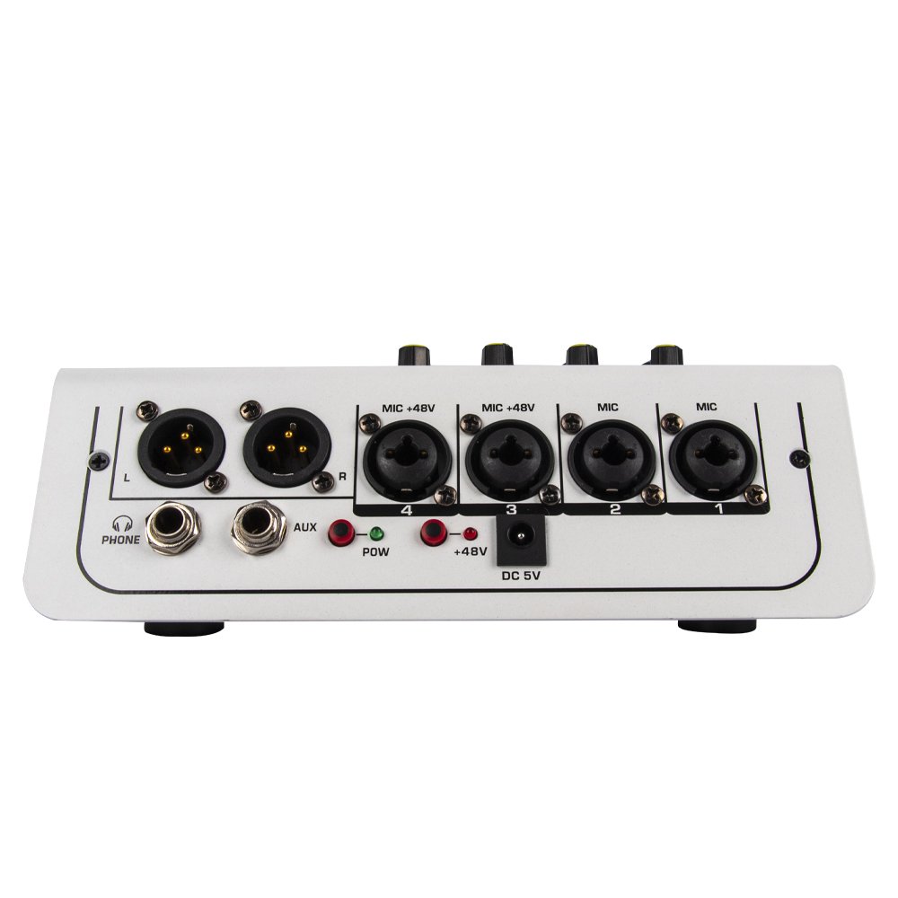 MIX400 16DSP effect bluetooth sound card mixers stage live streaming computer recording USB 4 channel mixing console