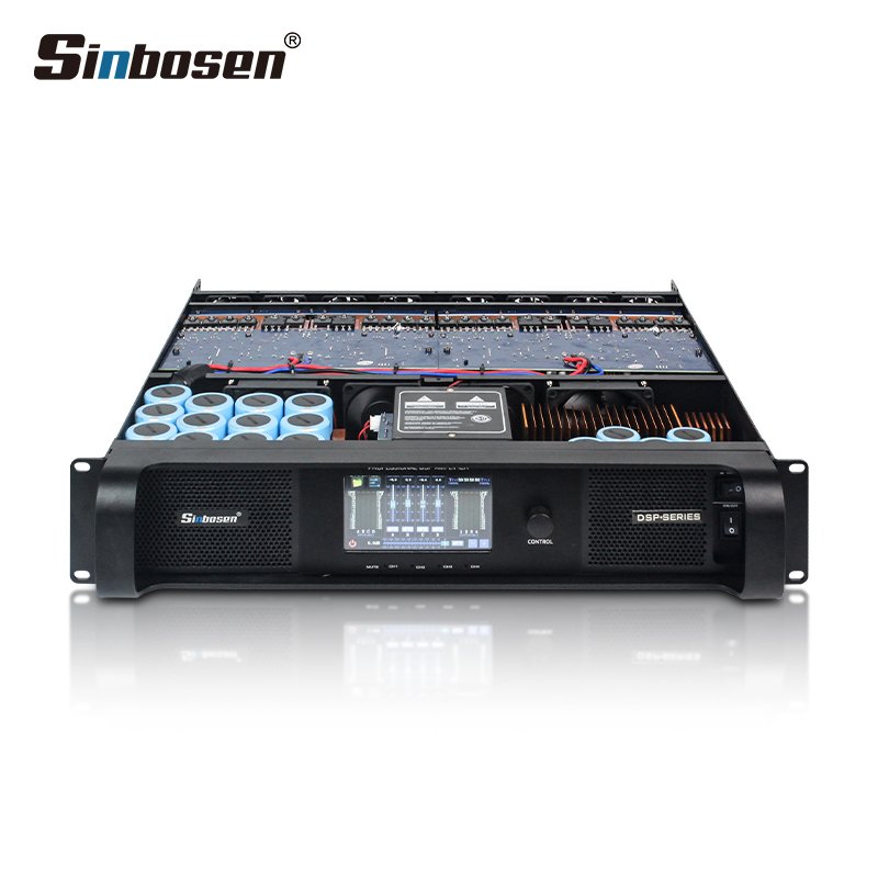 DSP-10Q touch screen 4 channels 2000 watts power amplifier module with dsp audio processor