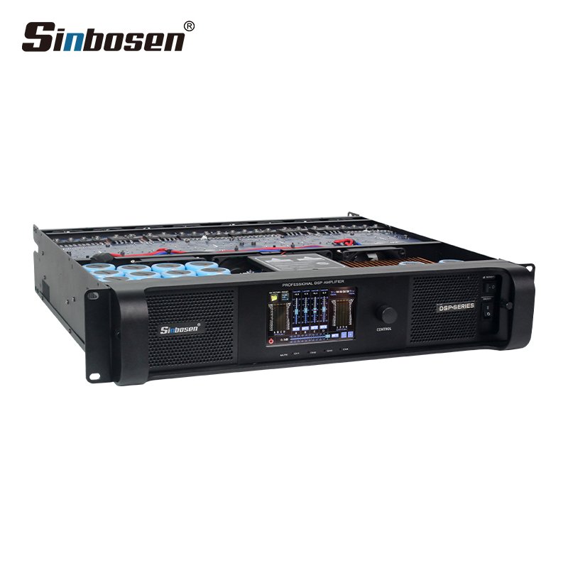 DSP-10Q touch screen 4 channels 2000 watts power amplifier module with dsp audio processor
