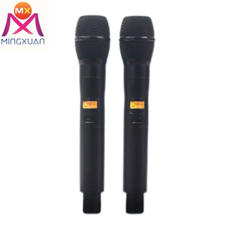 Receiver Handheld UHF Mic professional uhf dual channel wireless microphone system