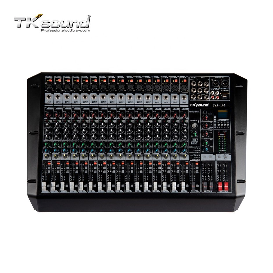 TKsound audio sound equipment/amplifiers/speaker 16 Channel dj controller/audio console mixer