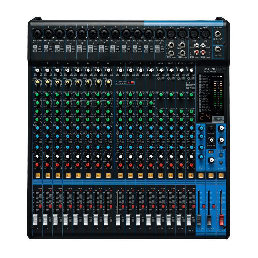 MGXU 10/12/16/20 Channel professional audio mixing console pro audio dj mixer for stage performance sound system Japan NJM4580