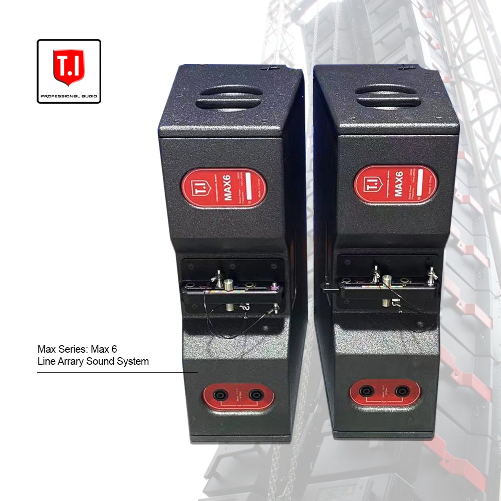 MAX6 Professional 6.5 Inch Active DJ Speaker 2-Way Passive Design for Indoor and Outdoor Concert Stages