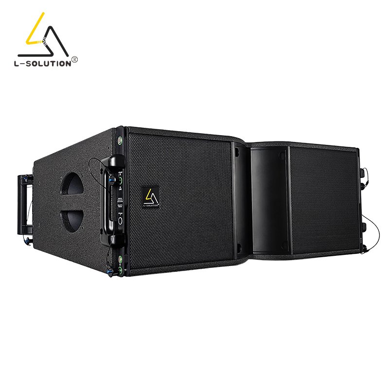 Professional Powered 10 Inch Passive Dual Line Array Audio Concert Speakers Built in Amplifier Outdoor DJ Sound System Speaker