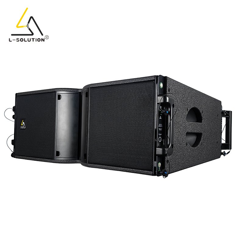 Professional Powered 10 Inch Passive Dual Line Array Audio Concert Speakers Built in Amplifier Outdoor DJ Sound System Speaker