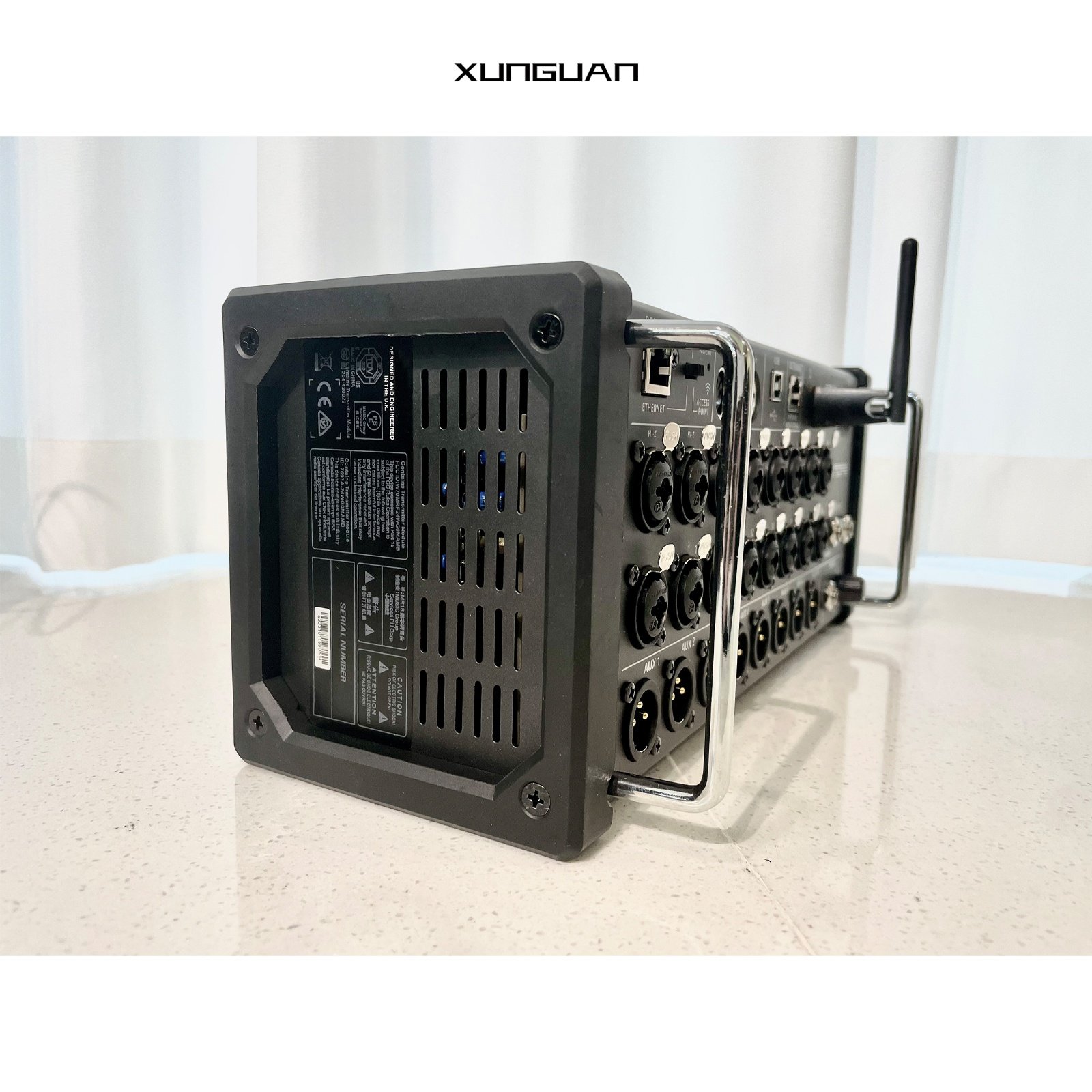 MR12/MR18 with a Fan New Version 12/18 channel Digital Audio Console Mixer 12-Bus Integrated WiFi Module/USB Stereo Recorder