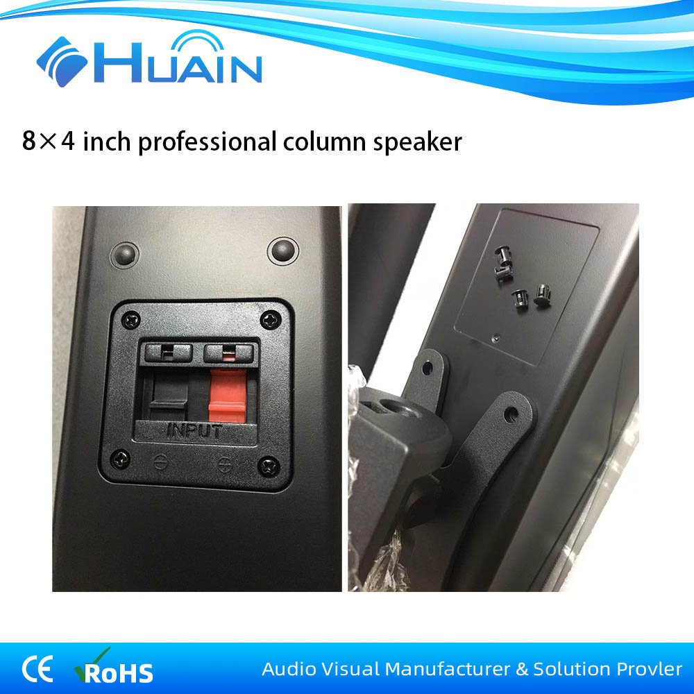 HUAIN professional audio indoor event pa 400w 8*4 inch column speaker sound system