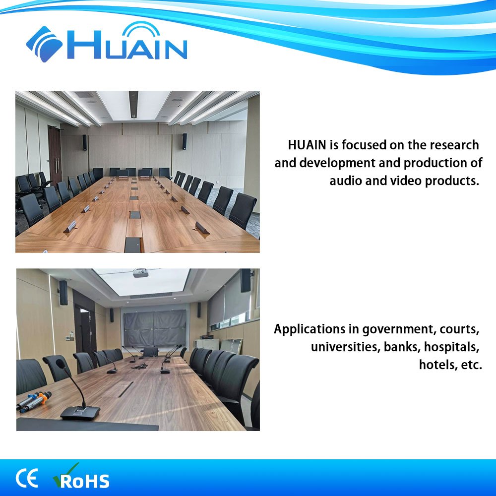 HUAIN professional audio indoor event pa 400w 8*4 inch column speaker sound system