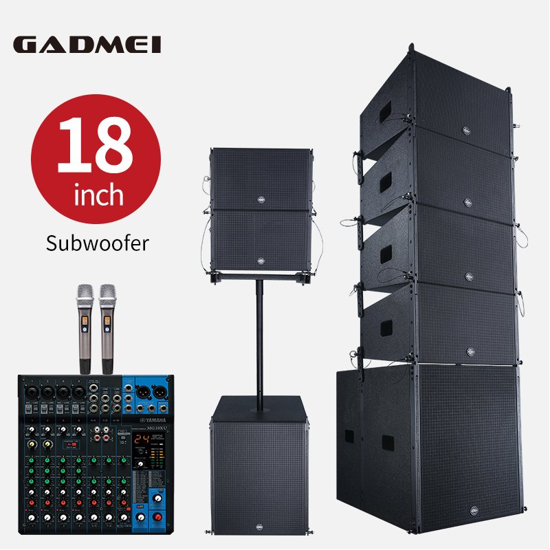 Outdoor event large-scale performance professional speakers audio centre amplified line array