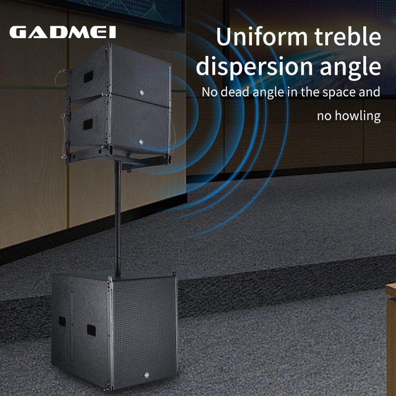 Outdoor event large-scale performance professional speakers audio centre amplified line array