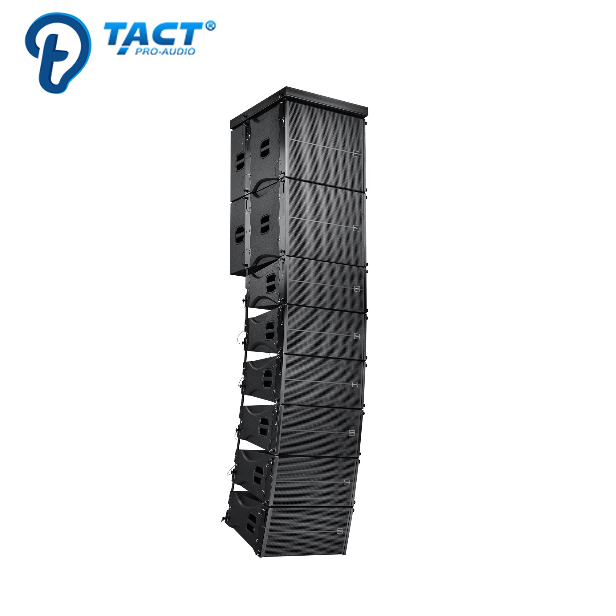Professional sound powered speakers dual 10 inch line array active speaker