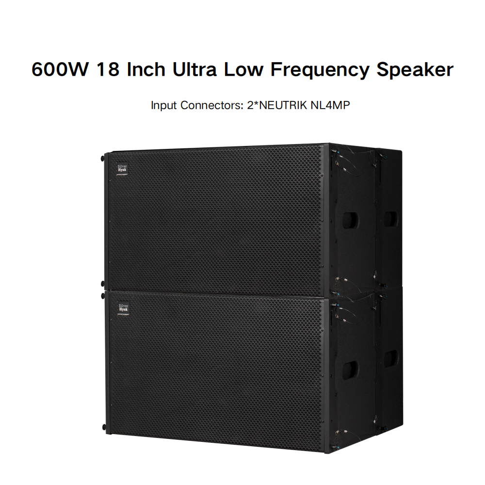 18 Inch 600W SUB-Bass Stage Professional Sound Audio System Church Subwoofer Speaker