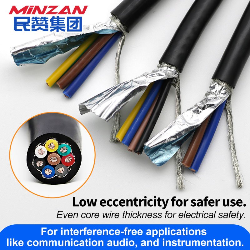0.5mm 0.75mm 1mm 1.5mm 2.5mm 4mm 6mm 3cores 8 10 16 18 cores Signal Control Cable Shield RVVP Wire Screened Shielded Cable Wire