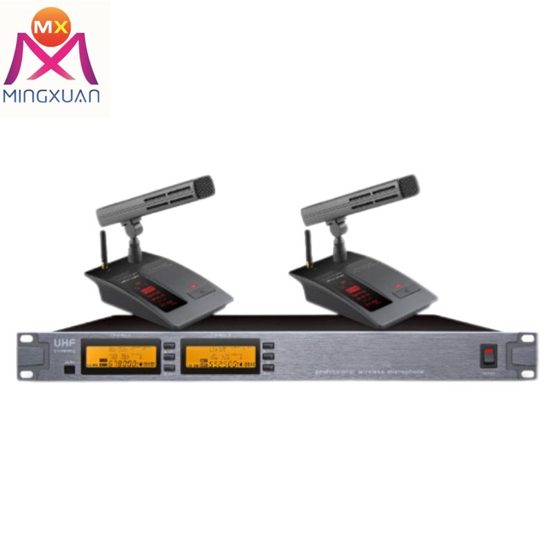 2 channel Microphone Wireless Professional Portable Light Function Transmitter and Receiver