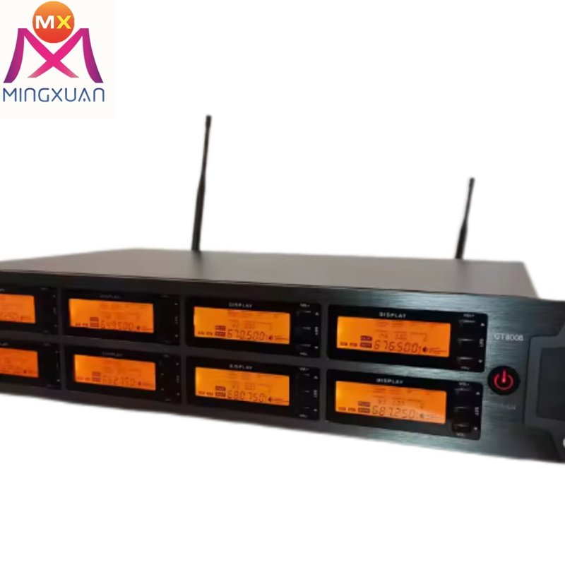 2 channel Microphone Wireless Professional Portable Light Function Transmitter and Receiver