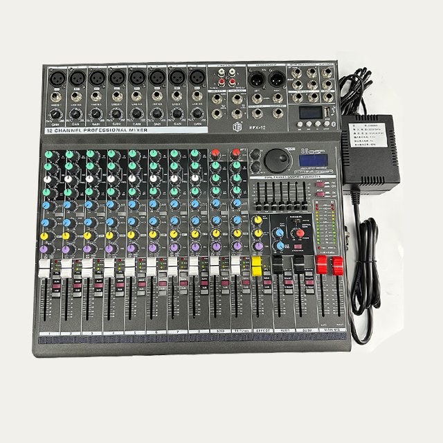 EFX12 12-channel Dj Controller Console Digital Professional Karaoke Mixer Amplifier Sound Audio System miniature audio mixer