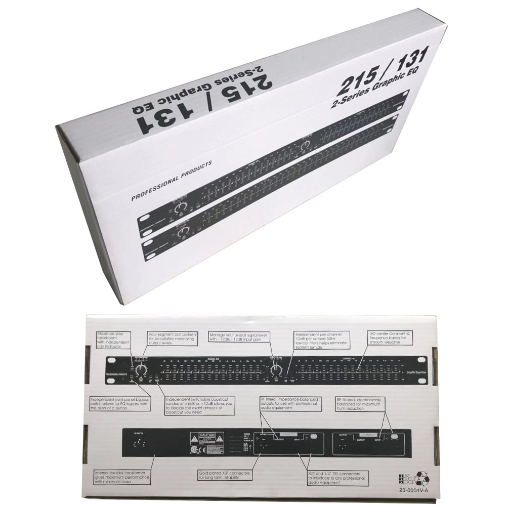 GAX-215 Audio equalizer Dual 15 Band Graphic Equalizer Power equalizer dj equipment