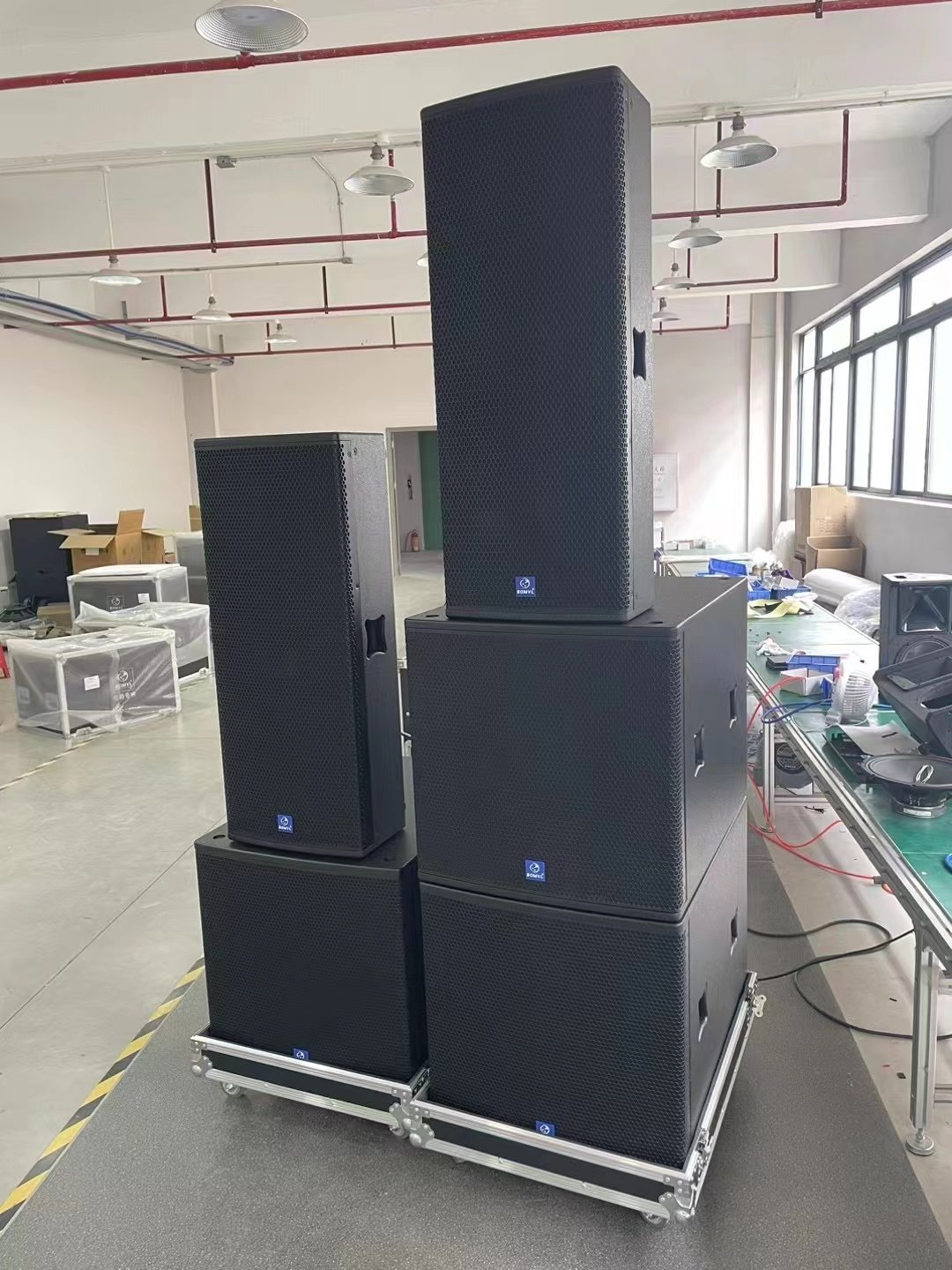 Outdoor Sound System 3 Way Full Rang Morin Professional Audio Speaker with Powered 18 Inch DSP Amplifier Subwoofer