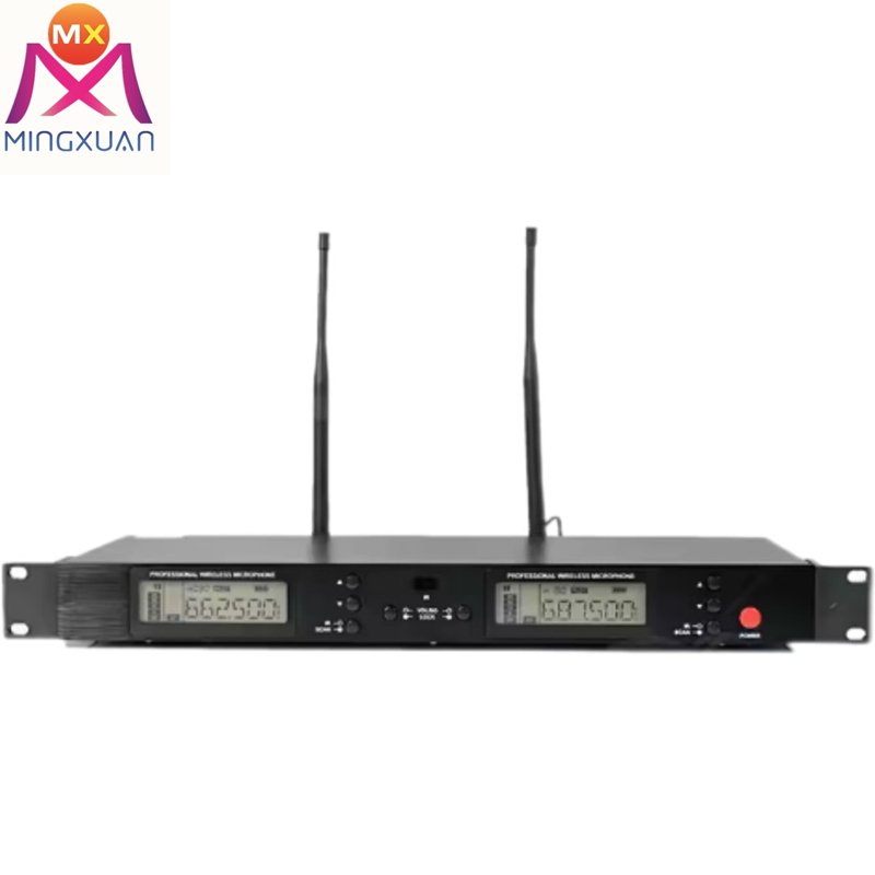 adjustable dual handheld wireless microphone professional uhf music recording equipment