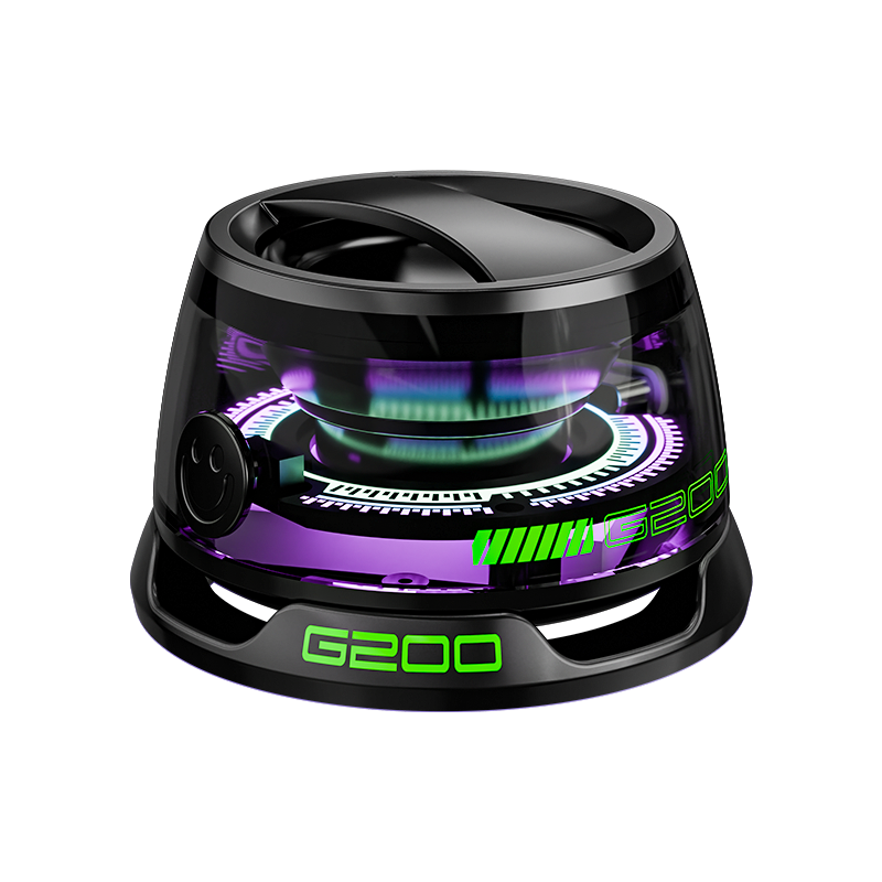 G200 Magnetic Cyber Dual sound effects mini RGB Wireless Magnetic stand speaker Colorful portable cheaper stereo outdoor speaker