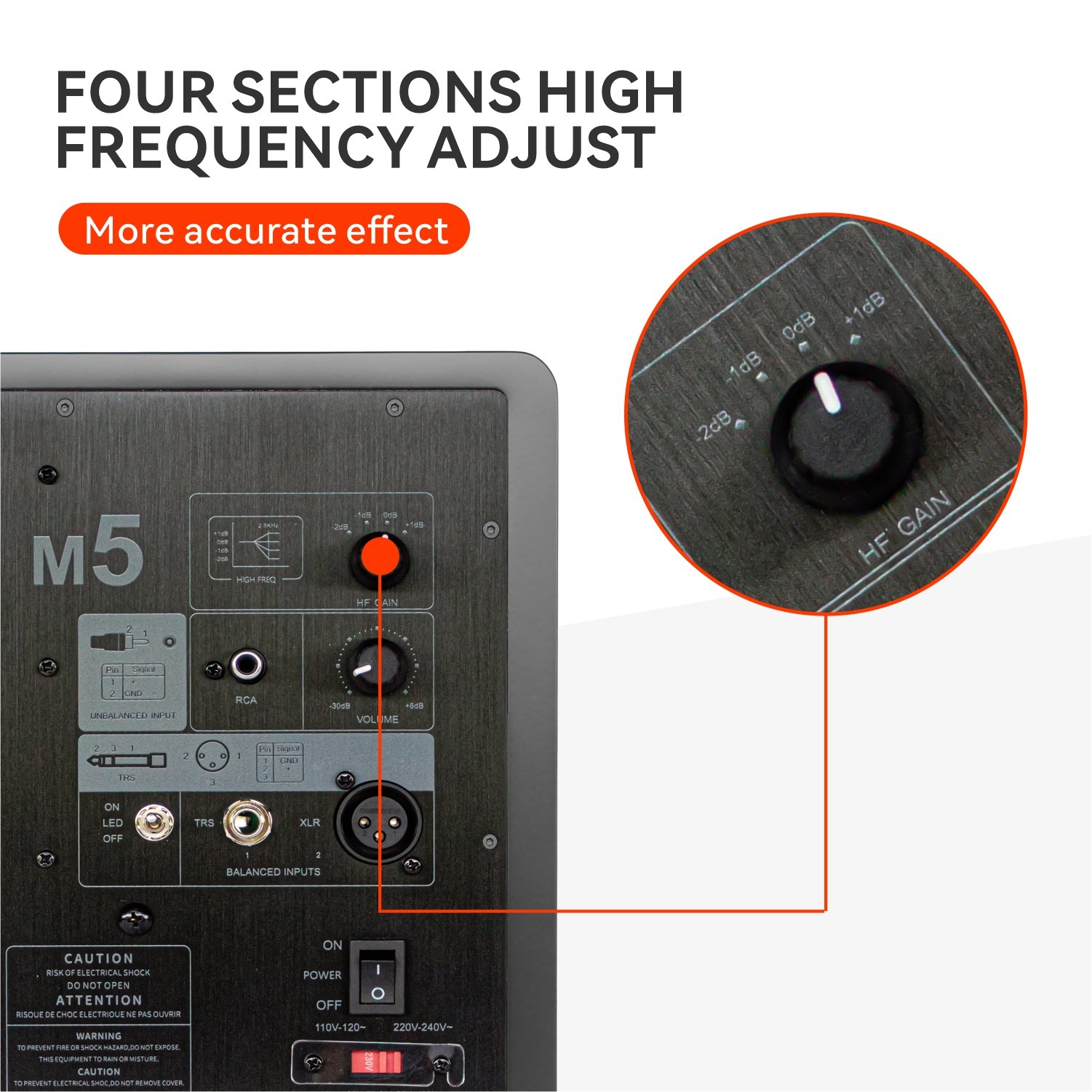 CHORDIO M5 Professional tuning monitor speaker, HIFI professional sound equipment, WIFI dj desktop sound system