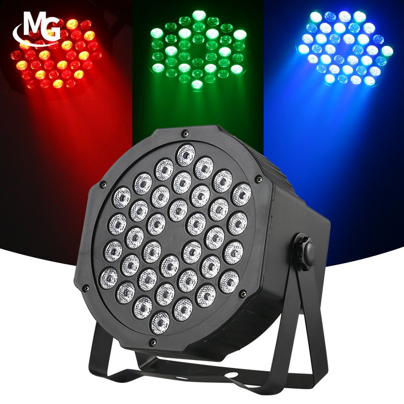 36pcs DMX Control Leds Pars RGB DMX512 Party Club DJ Stage Light 72W DMX 512 LED Par Lights with Remote Controller