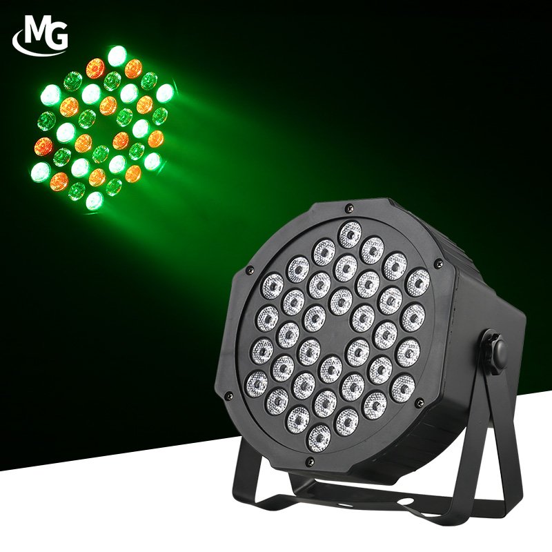 36pcs DMX Control Leds Pars RGB DMX512 Party Club DJ Stage Light 72W DMX 512 LED Par Lights with Remote Controller