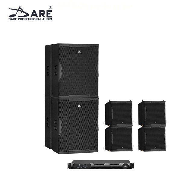 Pro Audio Set Single 10" Line Array Plus Single 18-Inch Passive Sound System Waterproof Outdoor Coaxial Subwoofer