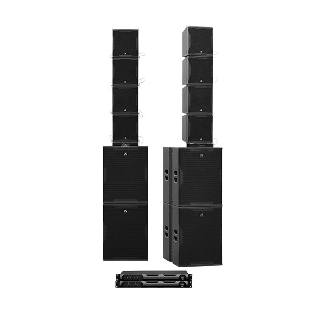 Pro Audio Set Single 10" Line Array Plus Single 18-Inch Passive Sound System Waterproof Outdoor Coaxial Subwoofer