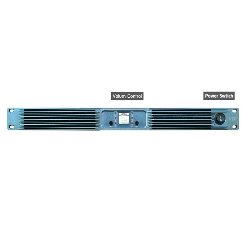 High Power 2 Channel DJ Amplifiers 2000 Watts Professional Audio Class D Amplifier