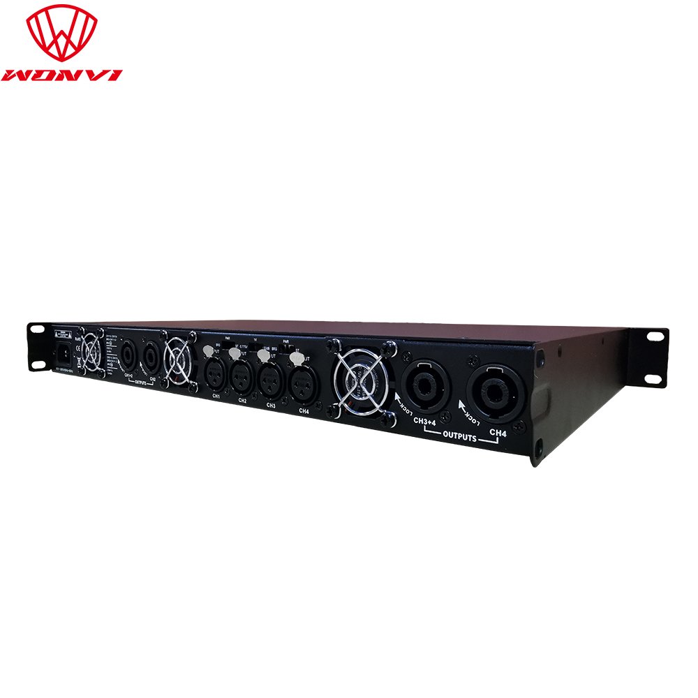 4*650W 4 channel amplifier D6504 hi-fi stereo audio power amplifier