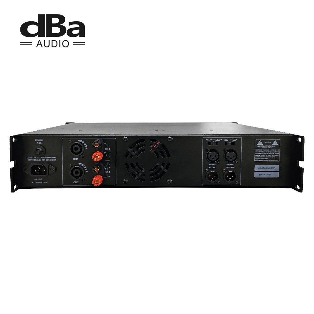 PFA6K 4000W Digital Power Amplifier, Dual 1350W Channels, Bridgeable, Class-D Circuitry, Ideal for Professional Audio Systems