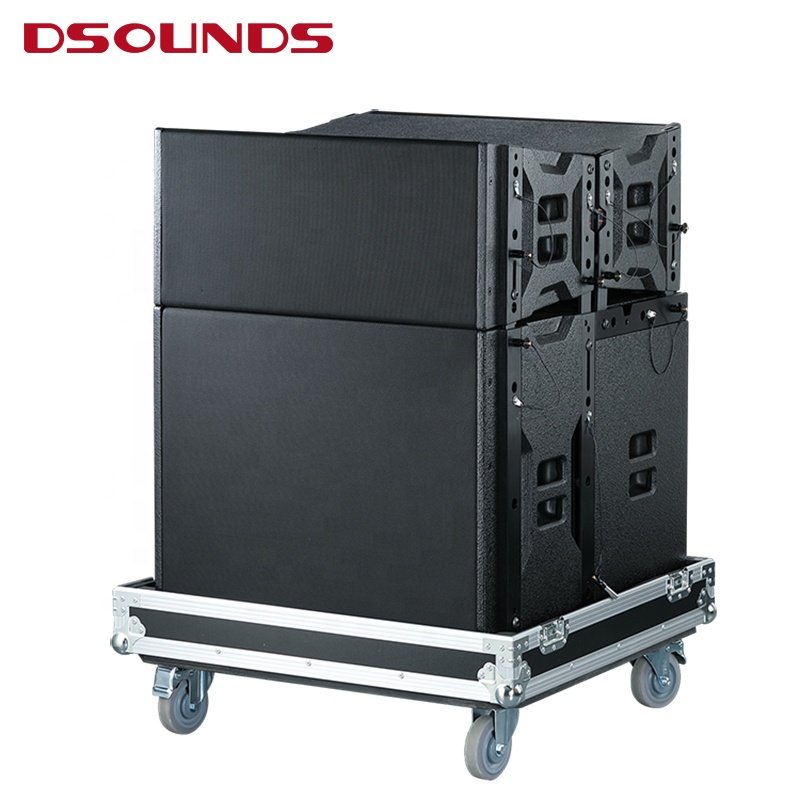line array speaker of double 10 inch LF driver and dual HF driver with NEO magnet speaker for active digital sound Equipment